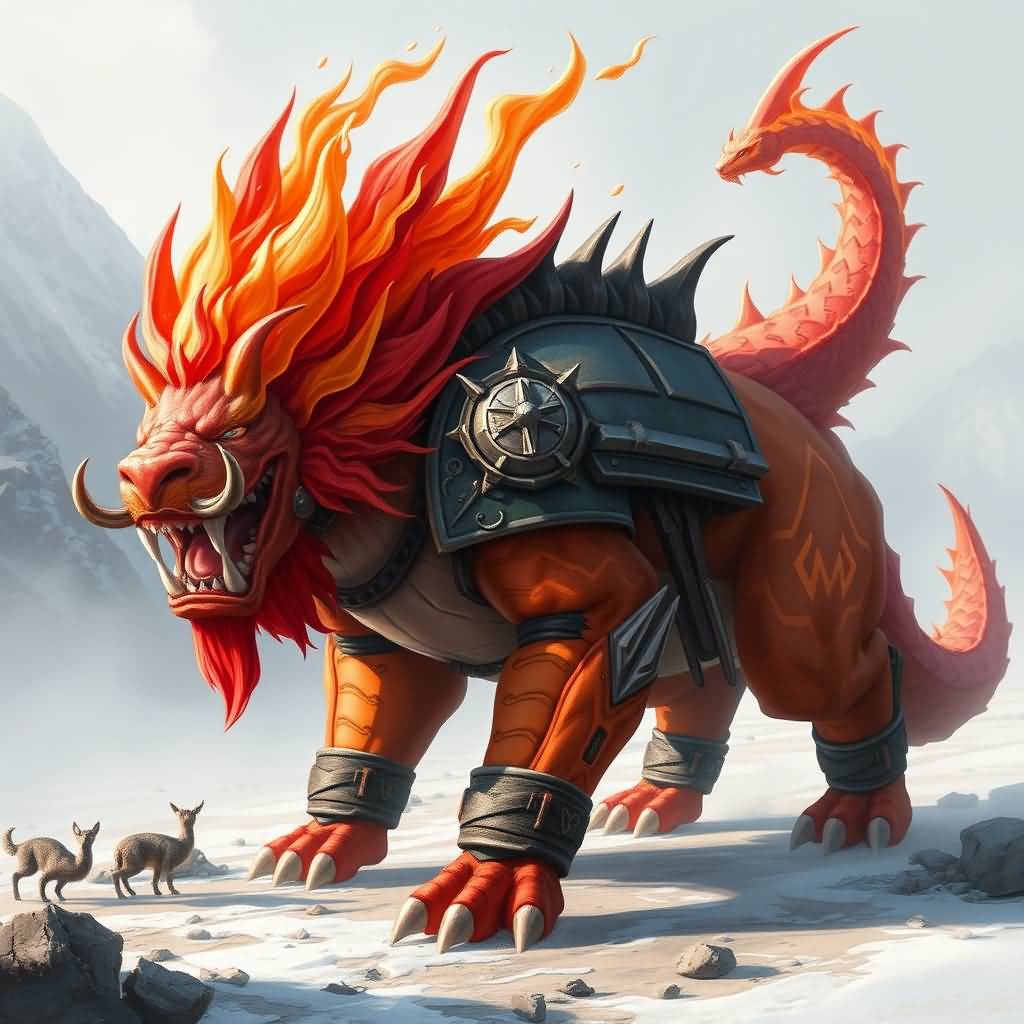 Fire Armor Beast (morning Group Representative)