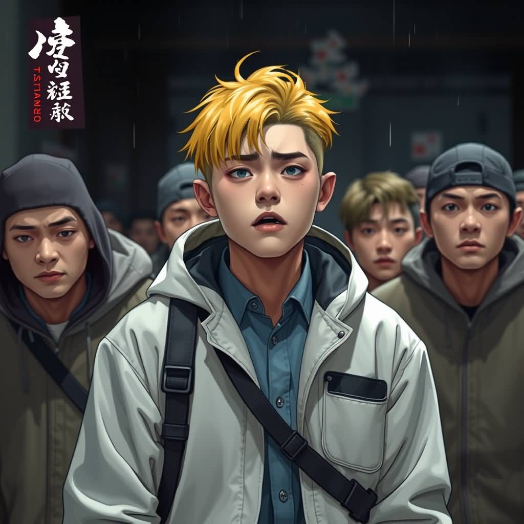 Yellow Hair Young Man